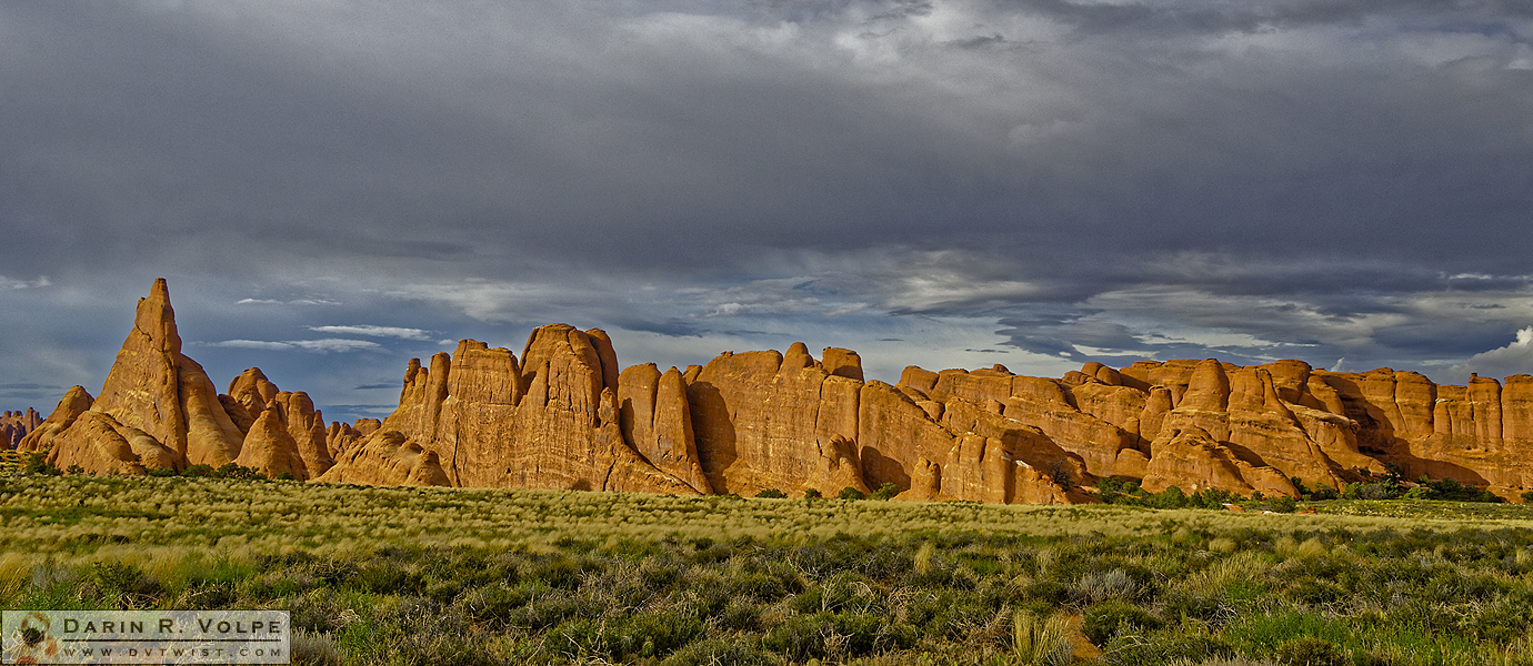 "Stone Skyline" [Sandstone Rock Formations in Arches National Park, Utah]