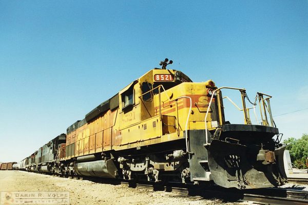 Southern Pacific SD-40-2 in "Kodachrome" Paint Scheme. San Luis Obispo, CA - 1991