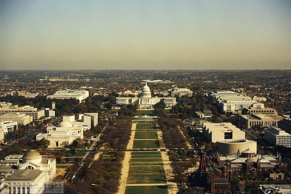 U.S. Capitol Building from the Top of the Washington Monument - 1991