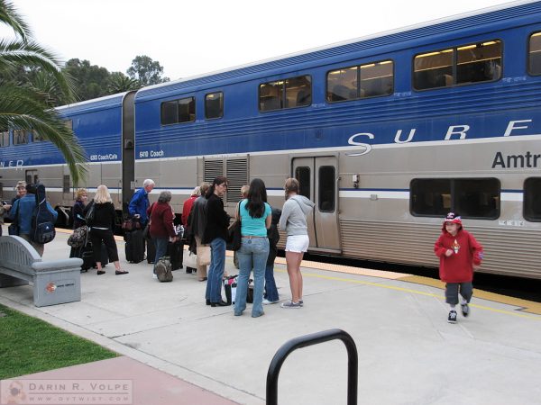 Waiting to board train number 774.