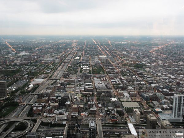 Looking west from the Sears Tower observation deck