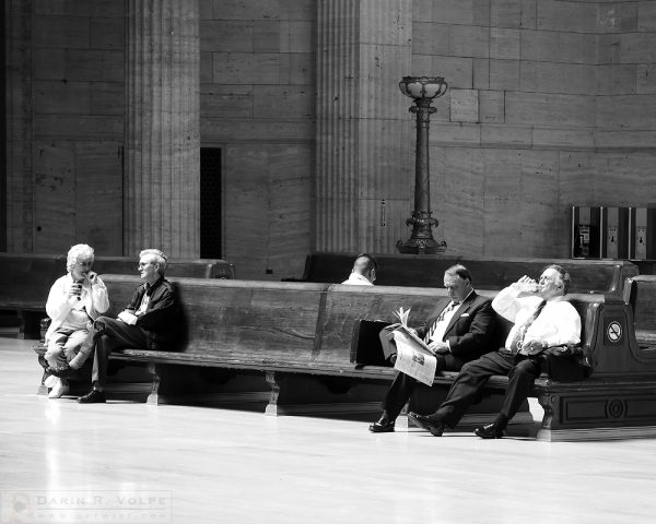 "Waiting for a Train" [Passengers Waiting in Union Station in Chicago, Illinois]