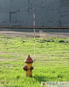 My first guess was that this fire hydrant calls it's own fire trucks, but then I decided it's probably so they can find it under the snow.