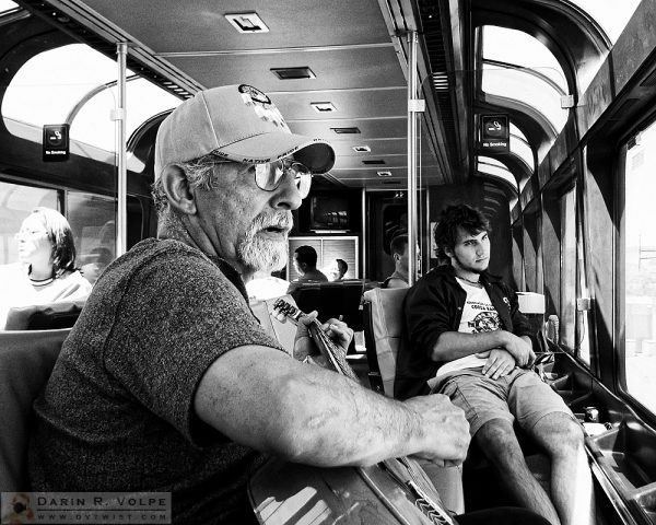 "Singin' in the Train" [Guitar Player on Amtrak Southwest Chief, United States]