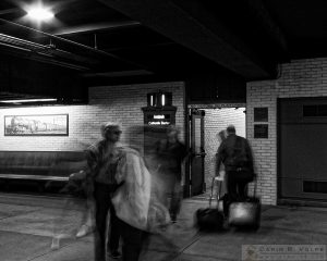 "All Aboard!" [Railway Passengers in Union Station, Denver, Colorado]