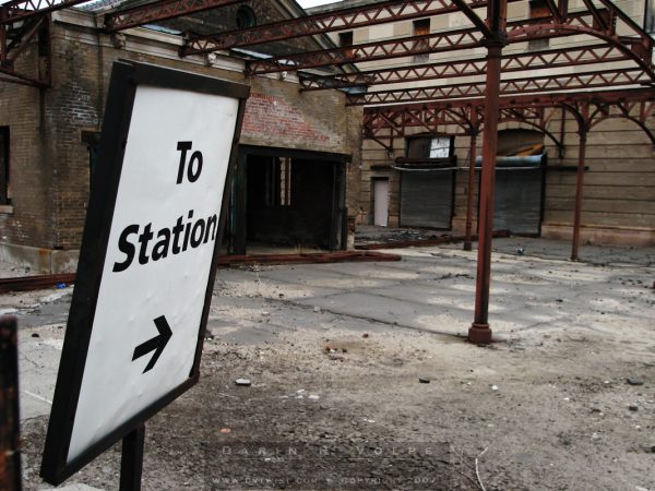 "To Station" [Burlington Train Station In Omaha, Nebraska]