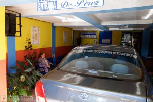 Doctor's waiting room / garage.
