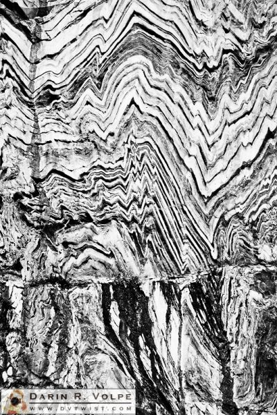 "Pressure Waves" [Folded Metamorphic Rock in Kings Canyon National Park, California]