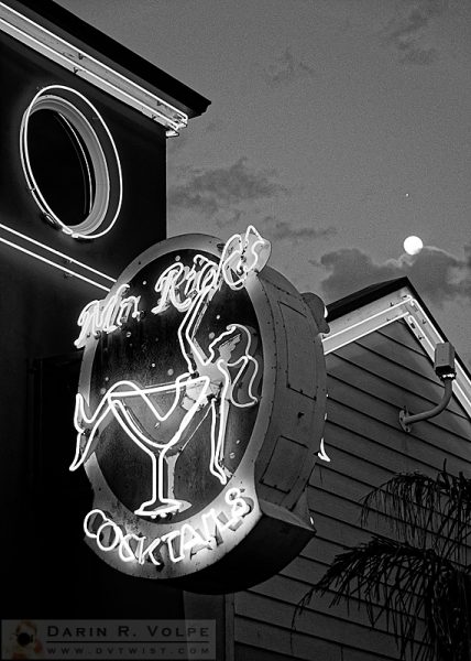 "Mermaid Under Moonlight" [Mr. Rick's Cocktails Neon Sign in Avila Beach, California]