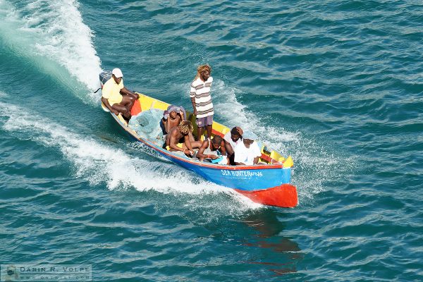 "Sea Hunters" [Fishermen on a Boat in Castries, St. Lucia]