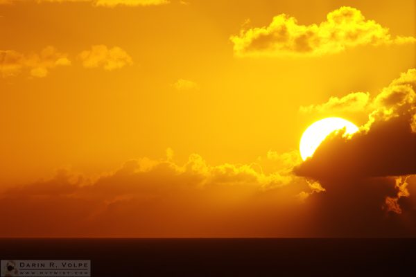 "Sailing Into the Sunset" [Sunset on the Caribbean Sea ]