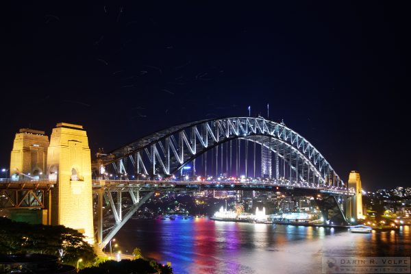 "Unidentified Flying Objects" [Gulls over Sydney Harbour Bridge in Sydney, New South Wales]