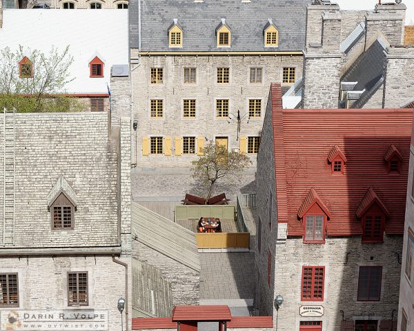 Late Lunch -- Two Friends Have a Meal in Quebec City, Canada