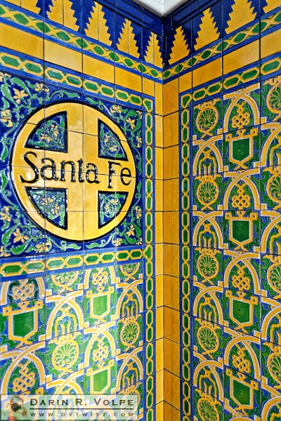 "Santa Fe" [Talavera Tile at the Santa Fe Depot in San Diego, California]