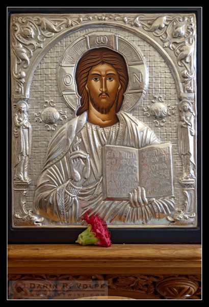 "Depiction of Christ" [Saint Barbara Greek Orthodox Church in Santa Barbara, California]