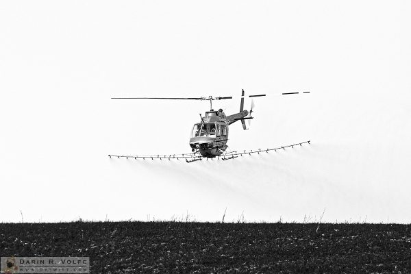 "Air Raid" [Cropduster Helicopter in Templeton, California]