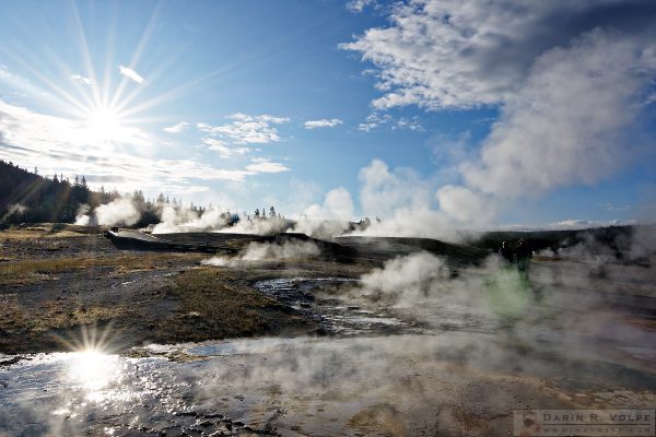 "Good Morning Yellowstone" [Upper Geyser Basin in Yellowstone National Park, Wyoming]