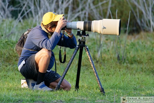 "Shooting Birds" [Wildlife Photographer at Santa Margarita Lake, California]