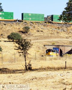 "Peeking Out From Below" [Union Pacific Freight Train on The Tehachapi Loop, California]