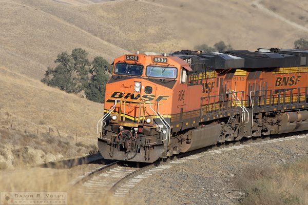 "October Pumpkins" [BNSF ES44AC Locomotives in The Tehahapi Mountains, California]