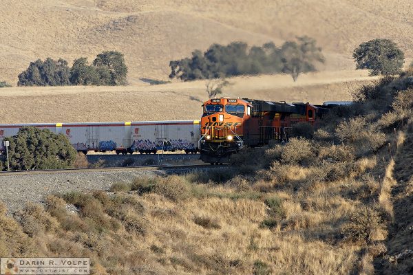 "Hot and Cold Running Train" [BNSF Freight Train in The Tehahapi Mountains, California]