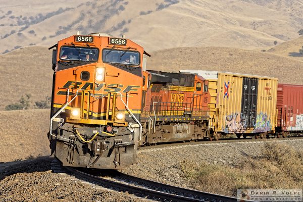 "The Little Engines That Could" [BNSF Freight Train in The Tehahapi Mountains, California]