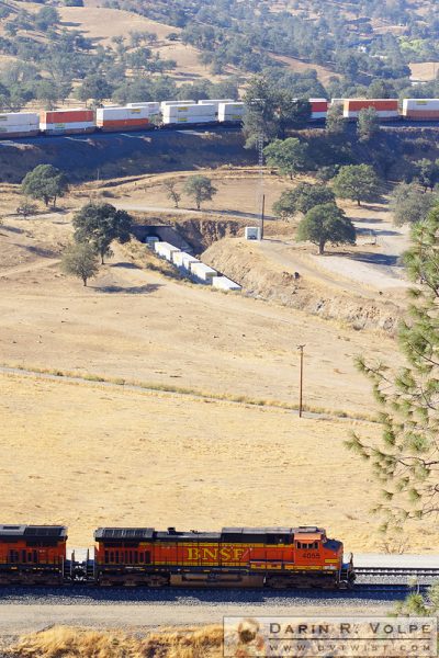 "How Many Trains?" [BNSF Freight Train on the Tehachapi Loop, California]