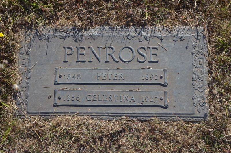 Peter and Celestina Penrose Grave Marker