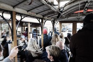 "Do Not Lean Out" by Darin Volpe - Cable Cars In San Francisco, California