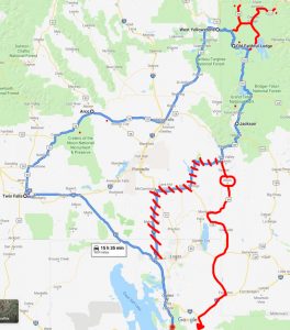 Yellowstone Trip Planning Map