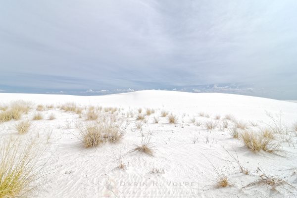 "White Sand, Gray Sky" [White Sands National Monument]
