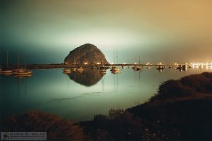 "Collecting Tomorrow's Calamari" [Squid Boat Lights And Harbor Morro Bay, California]